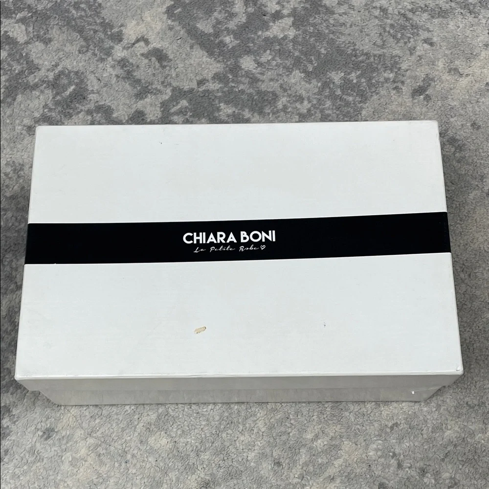 NIB Chiara Boni Black Velvet Buckle Wrap Pointed Toe Pumps Stiletto Sz 40